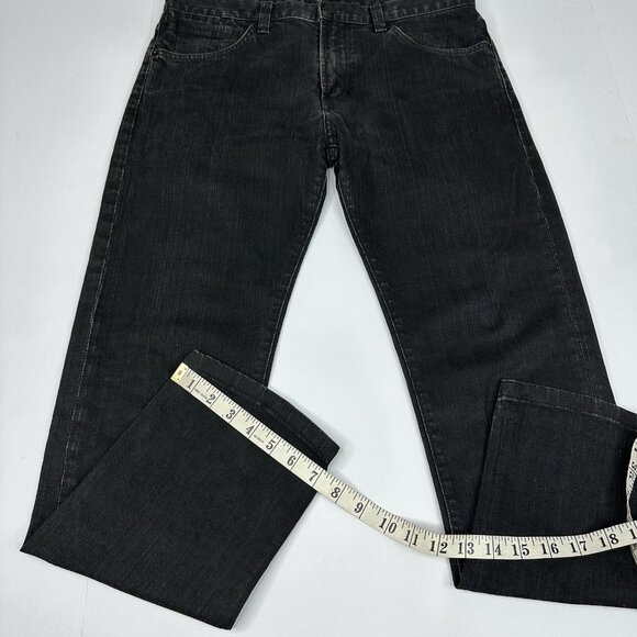 AGOLDE Women's Black Mid-Rise Straight Fit Luxury Designer Jeans W32-33/L28‎ - Picture 12 of 14